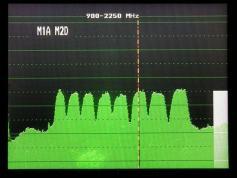 dxsatcs ASTRA 2D V pol transpondery z analyzovaneho frekvencneho spektra
