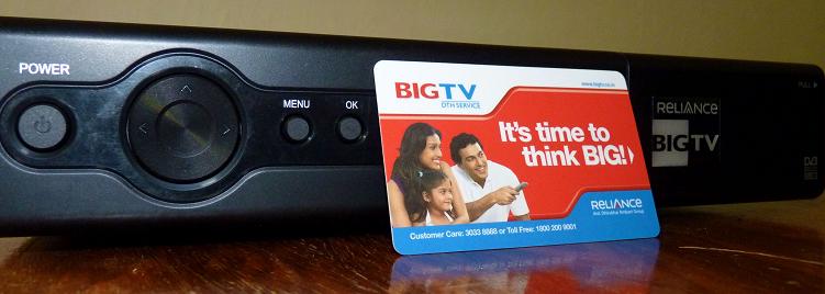 Measat 3 at 91.5 e-Reliance Digital TV-official HD DVR receiver DVR H 101 with the HDD-00n