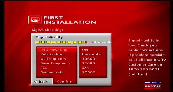 Measat 3 at 91.5 e-south asia beam-Reliance Digital TV-first installation-01n