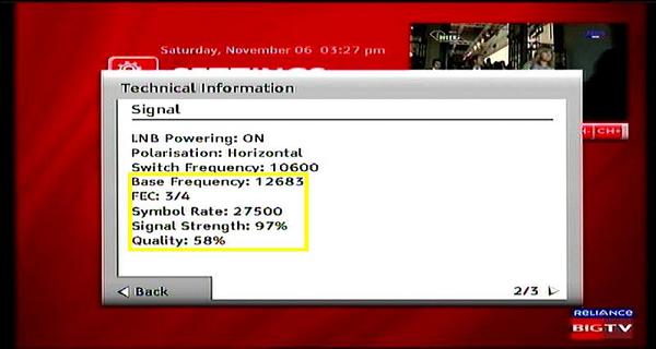Measat 3 at 91.5 e-south asia beam-Reliance Digital TV-first installation-022n