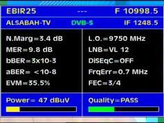 Eurobird 2 at 25.5 e _ super footprint _ 10 998 V Al Sabah TV _ Q data