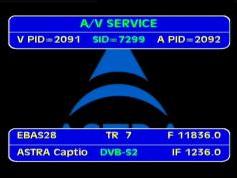 Astra 2C at 31.5 e _ footprint East beam_ 11 836 H Astra Caption test card _ VA pids