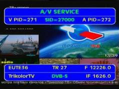 Eutelsat W4 at 36.0 e _ 12 226 LC Packet Tricolor TV _ VA pids