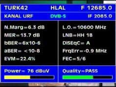 Turksat 2A 3A at 42e-12 685 H packet Turksat-Q data