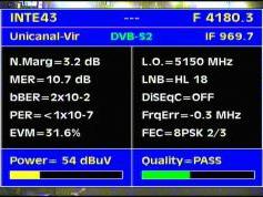 Intelsat 11 at 43.0 w_C band_Americas Europe footprint _ 4 180 H DVB S2 8PSK Unicanal _ Q data
