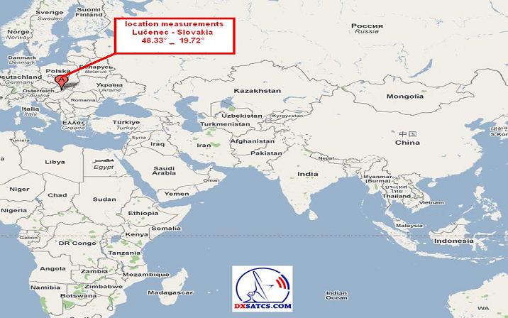 insat 4A at 83.0 e_indian footprint in ku band_tata sky_reception point at lucenec slovakia_n